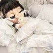 Chantallena fashion doll bedding 1:6 Scale-Spring Willow |Blue Shabby Roses Cotton Bedding Set |Bedtime Story