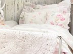 Chantallena fashion doll bedding 1:6 Scale-Spring Willow |White Lightly Textured Cotton Bedding Set | Dinah (Copy 2)