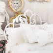 Chantallena Forever in bloom bedding sets 1:12 Scale Dollhouse Bedding Set- Pearl Forever in Bloom Pink, Blue and Mint Rose Clusters| Chantallena