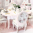 Chantallena Furniture 1:12 Scale Dollhouse Shabby Dining Table with Four Chairs- Seventh Petal Painted Furniture | Chantallena