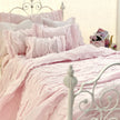 Chantallena pink ruffles 1:6 Scale Christina Grace|  Pink Cotton Lawn Distressed Ruffles Bedding Set | Kate