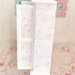 Chantallena White Bed Linens Armoire Wooden Shabby White Distressed Armoire with Linens| 1:12 Scale Painted Petals Furniture |Chantallena