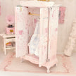 Chantallena White Bed Linens Pink Roses Decoupaged Wardrobe with Shabby  Dresses-1:12 Scale | Lillian’s Garden |Chantallena