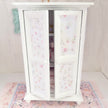 Chantallena White Bed Linens White Decoupaged Hutch with Shabby Linens-1:12 Scale |Painted Petals Furniture |Chantallena