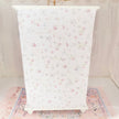 Chantallena White Bed Linens White Decoupaged Hutch with Shabby Linens-1:12 Scale |Painted Petals Furniture |Chantallena