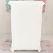 Chantallena White Bed Linens Wooden Shabby White Distressed Armoire with Linens-1:12 Scale |Painted Petals Furniture |Chantallena