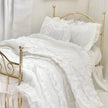 Etsy 1:12 Scale Brass Metal Dressed Dollhouse Double Bed, White Cotton Ruffled Bedding, Romantic Dollhouse Miniature Furniture Decor