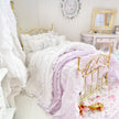 Etsy 1:12 Scale Brass Metal Dressed Dollhouse Single Bed-Violet Rose| Iron and Petals| Chantallena