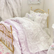 Etsy 1:12 Scale Brass Metal Dressed Dollhouse Single Bed-Violet Rose| Iron and Petals| Chantallena