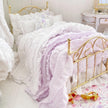 Etsy 1:12 Scale Brass Metal Dressed Dollhouse Single Bed-Violet Rose| Iron and Petals| Chantallena