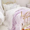 Etsy 1:12 Scale Brass Metal Dressed Dollhouse Single Bed-Violet Rose| Iron and Petals| Chantallena