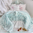 Etsy 1:12 Scale Distressed Mint Painted Metal Dressed Dollhouse Double Bed|Iron and Metal | Chantallena