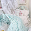 Etsy 1:12 Scale Distressed Mint Painted Metal Dressed Dollhouse Double Bed|Iron and Metal | Chantallena