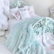 Etsy 1:12 Scale Distressed Mint Painted Metal Dressed Dollhouse Double Bed|Iron and Metal | Chantallena