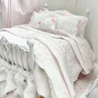 Etsy 1:12 Scale Distressed White Painted Metal Dressed Dollhouse Double Bed- Lyra| Iron and Petals | Chantallena