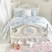 Etsy 1:12 Scale Dressed Dollhouse Bed- Toile and Bows | Decoupaged Romance | Chantallena