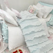 Etsy 1:12 Scale Mint Dressed Dollhouse Daybed with White Linen and Ruffled Bedding Set- Vienna | Painted Cottage| Chantallena