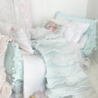 Etsy 1:12 Scale Mint Dressed Dollhouse Daybed with White Linen and Ruffled Bedding Set- Vienna | Painted Cottage| Chantallena