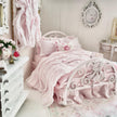 Etsy 1:12 Scale Pink Painted Metal Dressed Dollhouse Double Bed- Penni| Iron and Petals| Chantallena