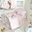 Etsy 1:12 Scale Pink Painted Metal Dressed Dollhouse Double Bed- Penni| Iron and Petals| Chantallena