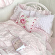 Etsy 1:12 Scale Pink Painted Metal Dressed Dollhouse Double Bed- Penni| Iron and Petals| Chantallena