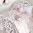 Etsy 1:12 Scale Pink Painted Metal Dressed Dollhouse Double Bed- Penni| Iron and Petals| Chantallena
