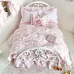 Etsy 1:12 Scale Pink Painted Metal Dressed Dollhouse Double Bed- Penni| Iron and Petals| Chantallena