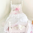 Etsy 1:12 Scale-White Wood Dressed Dollhouse Twin Beds| Roses and Ruffles |Painted Cottage| Chantallena