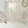 Chantallena Doll House 1 Curtain with rod CURTAINS - Tea-Dyed Fringed Textured 2 Panel Cotton Curtains | Tea-Dyed Fringe | Soft Furnishings