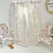 Chantallena Doll House 2 Curtains with rods CURTAINS - Tea-Dyed Fringed Textured 2 Panel Cotton Curtains | Tea-Dyed Fringe | Soft Furnishings