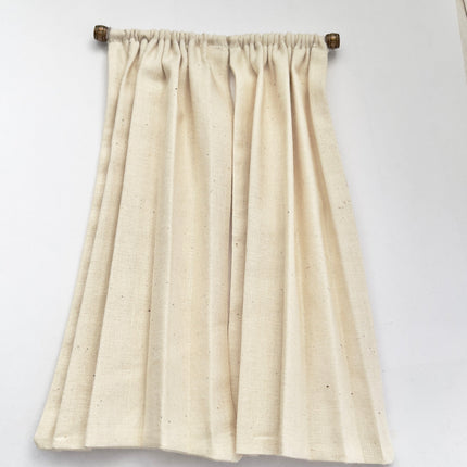 Chantallena Doll House Dollhouse Accessories 1 Curtain with rod CURTAINS - 2 Panel Cotton Muslin Curtains | Cotton Muslin | Soft Furnishings