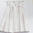 Chantallena Doll House Dollhouse Accessories 1 Curtain with rod CURTAINS - Light Pink and White Crest 2 Panel Cotton Curtains | Pink Crest |Soft Furnishings
