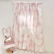 Chantallena Doll House Dollhouse Accessories CURTAINS- Faded Pink and White Floral Vines 2 Panel Cotton Curtains | Faded Floral Vine | Soft Furnishings