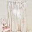 Chantallena Doll House Dollhouse Accessories CURTAINS - Light Pink and White Crest 2 Panel Cotton Curtains | Pink Crest |Soft Furnishings