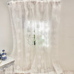 Chantallena Doll House Dollhouse Accessories CURTAINS- White Lace Embroidered 2 Panel Cotton Curtains | White Embroidered Lace | Soft Furnishings
