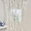 Chantallena Doll House Dollhouse Accessories CURTAINS- White Lace Embroidered 2 Panel Cotton Curtains | White Embroidered Lace | Soft Furnishings